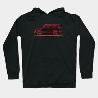 Speedy Mercedes Benz G Class Gelaendewagen Red Hoodie